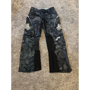 FOX NOMAD MOTOCROSS RACING PANTS ZIP OFF SHORTS‎ SIZE 34 Thrashed